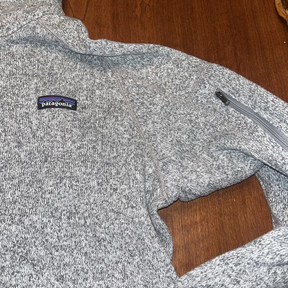 Patagonia Womens Better Sweater XL Gray Quarter Zip Fleece Pullover - Picture 2 of 5